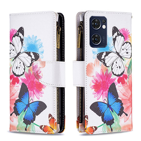 Coque Portefeuille Motif Fantaisie Livre Cuir Etui Clapet B04F pour OnePlus Nord CE 2 5G Colorful