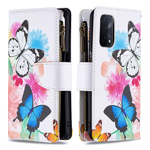 Coque Portefeuille Motif Fantaisie Livre Cuir Etui Clapet B04F pour Oppo A93 5G Colorful