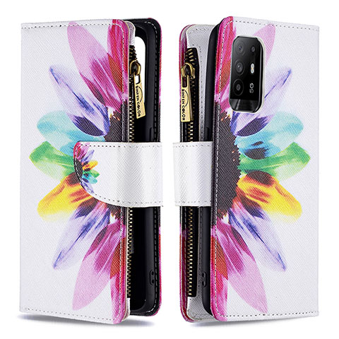 Coque Portefeuille Motif Fantaisie Livre Cuir Etui Clapet B04F pour Oppo A95 5G Mixte