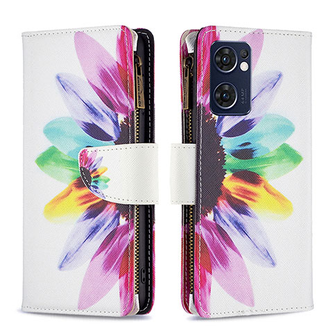 Coque Portefeuille Motif Fantaisie Livre Cuir Etui Clapet B04F pour Oppo Find X5 Lite 5G Mixte