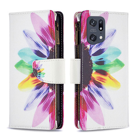 Coque Portefeuille Motif Fantaisie Livre Cuir Etui Clapet B04F pour Oppo Find X5 Pro 5G Mixte