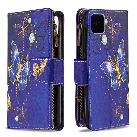 Coque Portefeuille Motif Fantaisie Livre Cuir Etui Clapet B04F pour Realme C11 (2021) Bleu Royal