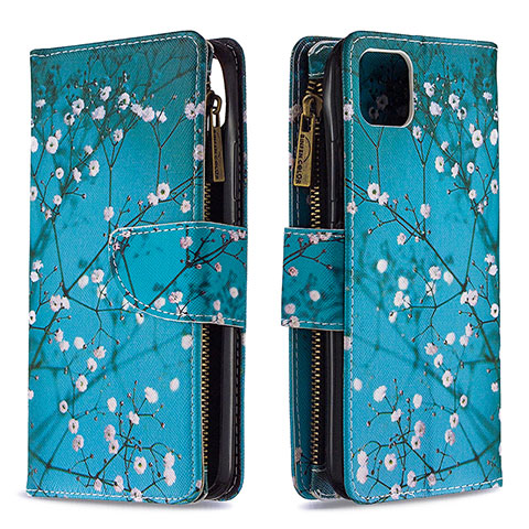 Coque Portefeuille Motif Fantaisie Livre Cuir Etui Clapet B04F pour Realme C11 (2021) Cyan