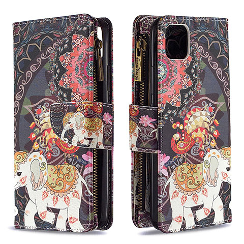 Coque Portefeuille Motif Fantaisie Livre Cuir Etui Clapet B04F pour Realme C11 (2021) Marron