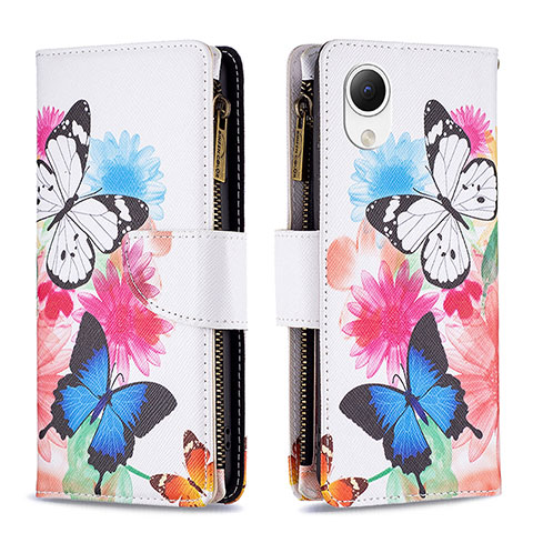 Coque Portefeuille Motif Fantaisie Livre Cuir Etui Clapet B04F pour Samsung Galaxy A23s Colorful