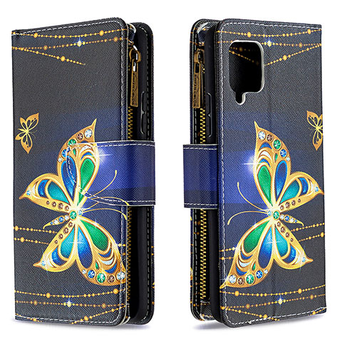 Coque Portefeuille Motif Fantaisie Livre Cuir Etui Clapet B04F pour Samsung Galaxy A42 5G Noir