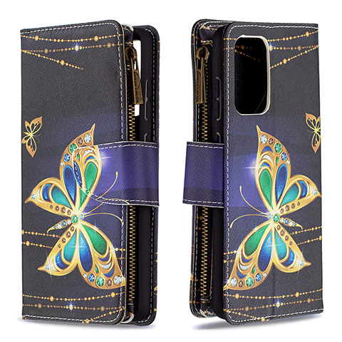 Coque Portefeuille Motif Fantaisie Livre Cuir Etui Clapet B04F pour Samsung Galaxy A72 5G Noir