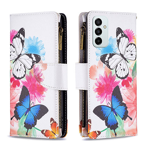 Coque Portefeuille Motif Fantaisie Livre Cuir Etui Clapet B04F pour Samsung Galaxy F23 5G Colorful