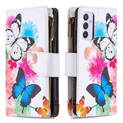 Coque Portefeuille Motif Fantaisie Livre Cuir Etui Clapet B04F pour Samsung Galaxy F54 5G Colorful