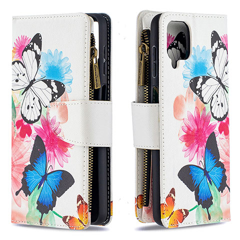 Coque Portefeuille Motif Fantaisie Livre Cuir Etui Clapet B04F pour Samsung Galaxy M12 Colorful