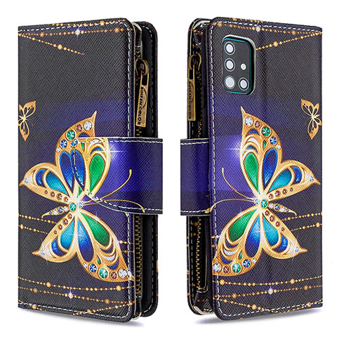 Coque Portefeuille Motif Fantaisie Livre Cuir Etui Clapet B04F pour Samsung Galaxy M40S Noir