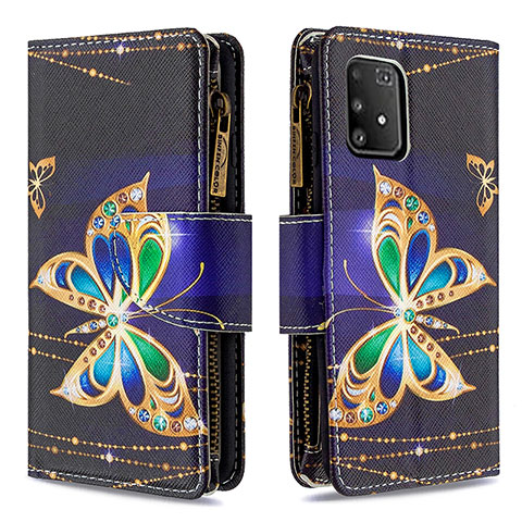 Coque Portefeuille Motif Fantaisie Livre Cuir Etui Clapet B04F pour Samsung Galaxy M80S Noir