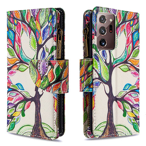 Coque Portefeuille Motif Fantaisie Livre Cuir Etui Clapet B04F pour Samsung Galaxy Note 20 Ultra 5G Vert