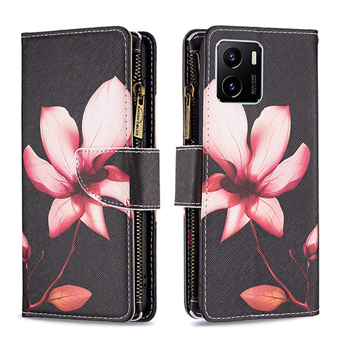 Coque Portefeuille Motif Fantaisie Livre Cuir Etui Clapet B04F pour Vivo Y10 t1 Rouge