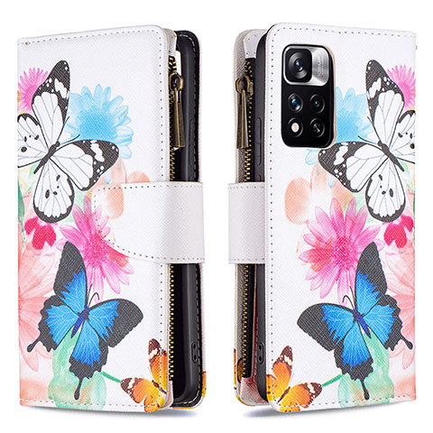 Coque Portefeuille Motif Fantaisie Livre Cuir Etui Clapet B04F pour Xiaomi Mi 11i 5G (2022) Colorful