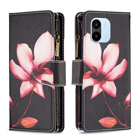 Coque Portefeuille Motif Fantaisie Livre Cuir Etui Clapet B04F pour Xiaomi Poco C50 Rouge