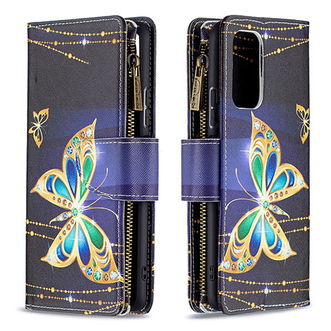 Coque Portefeuille Motif Fantaisie Livre Cuir Etui Clapet B04F pour Xiaomi Redmi Note 10 Pro 4G Noir