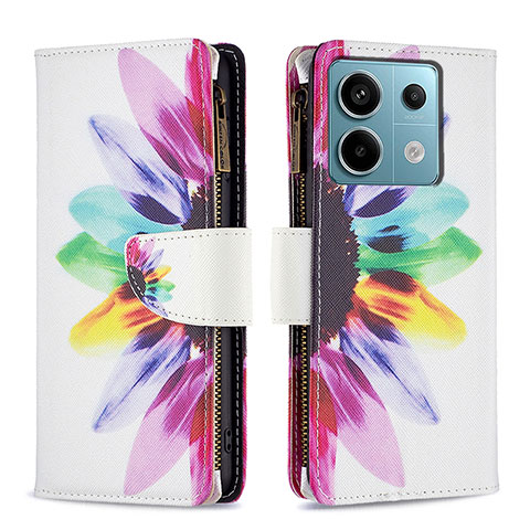 Coque Portefeuille Motif Fantaisie Livre Cuir Etui Clapet B04F pour Xiaomi Redmi Note 13 Pro 5G Mixte