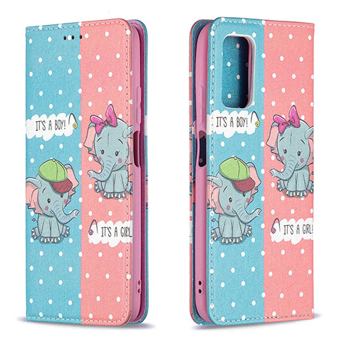 Coque Portefeuille Motif Fantaisie Livre Cuir Etui Clapet B05F pour Xiaomi Poco M3 Colorful