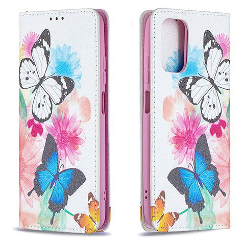 Coque Portefeuille Motif Fantaisie Livre Cuir Etui Clapet B05F pour Xiaomi Poco M5S Colorful