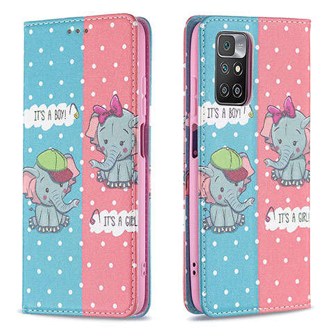 Coque Portefeuille Motif Fantaisie Livre Cuir Etui Clapet B05F pour Xiaomi Redmi 10 (2022) Rose