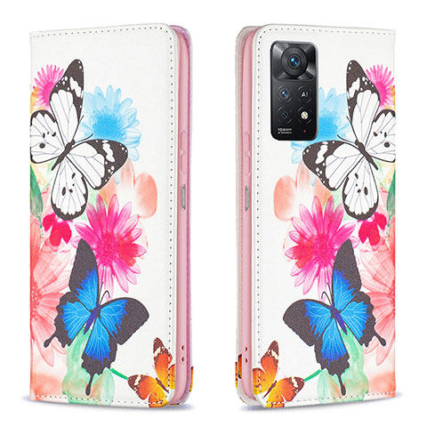 Coque Portefeuille Motif Fantaisie Livre Cuir Etui Clapet B05F pour Xiaomi Redmi Note 11 Pro 4G Colorful