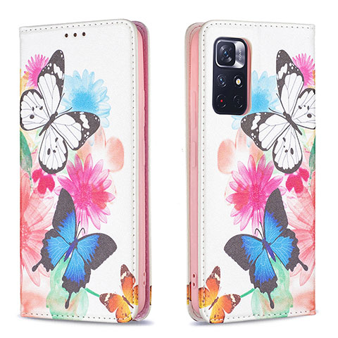 Coque Portefeuille Motif Fantaisie Livre Cuir Etui Clapet B05F pour Xiaomi Redmi Note 11T 5G Colorful