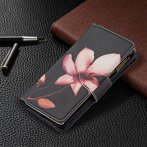 Coque Portefeuille Motif Fantaisie Livre Cuir Etui Clapet BF3 pour Xiaomi Redmi Note 10 Pro 4G Rouge