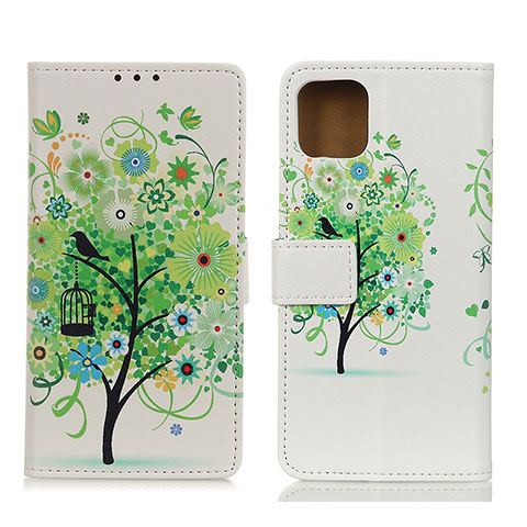 Coque Portefeuille Motif Fantaisie Livre Cuir Etui Clapet D02Y pour Motorola Moto Edge S 5G Vert