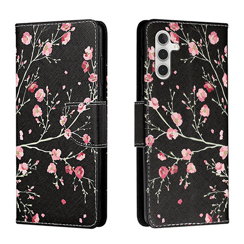 Coque Portefeuille Motif Fantaisie Livre Cuir Etui Clapet H01X pour Samsung Galaxy A04s Noir