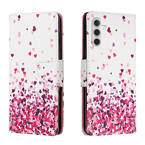 Coque Portefeuille Motif Fantaisie Livre Cuir Etui Clapet H01X pour Samsung Galaxy A13 5G Violet Clair