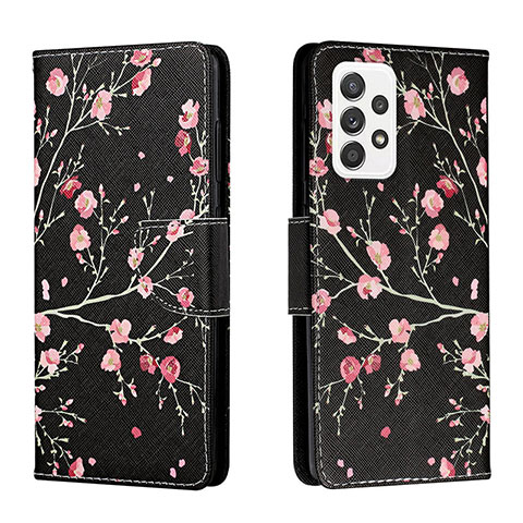 Coque Portefeuille Motif Fantaisie Livre Cuir Etui Clapet H01X pour Samsung Galaxy A53 5G Noir