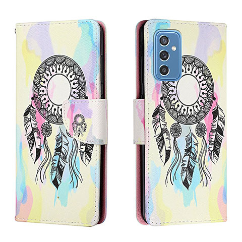 Coque Portefeuille Motif Fantaisie Livre Cuir Etui Clapet H01X pour Samsung Galaxy M52 5G Colorful