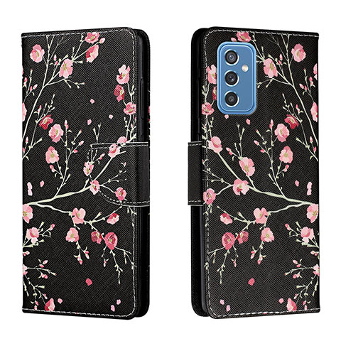 Coque Portefeuille Motif Fantaisie Livre Cuir Etui Clapet H01X pour Samsung Galaxy M52 5G Noir