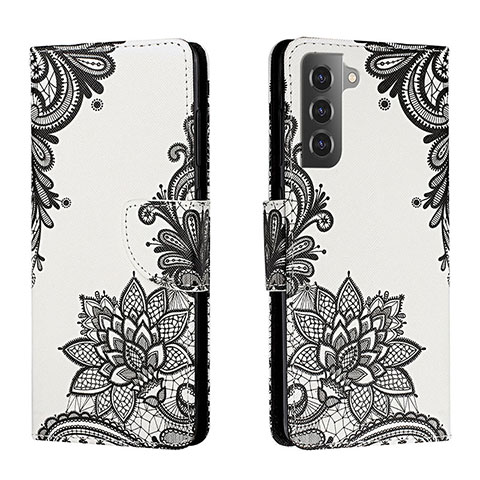 Coque Portefeuille Motif Fantaisie Livre Cuir Etui Clapet H01X pour Samsung Galaxy S22 Plus 5G Gris Fonce