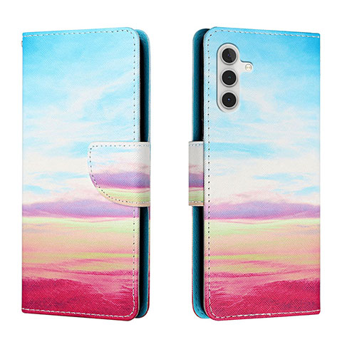 Coque Portefeuille Motif Fantaisie Livre Cuir Etui Clapet H02X pour Samsung Galaxy A04s Colorful