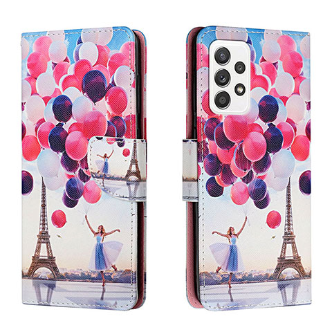 Coque Portefeuille Motif Fantaisie Livre Cuir Etui Clapet H02X pour Samsung Galaxy A53 5G Mixte