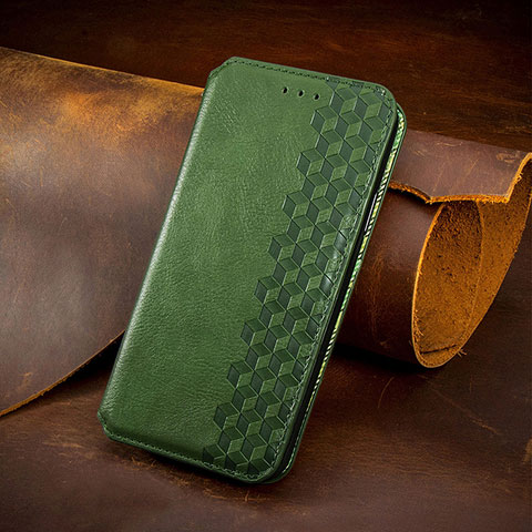 Coque Portefeuille Motif Fantaisie Livre Cuir Etui Clapet H14 pour Apple iPhone 14 Pro Max Vert