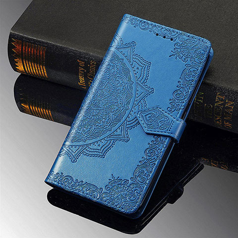 Coque Portefeuille Motif Fantaisie Livre Cuir Etui Clapet L01 pour Xiaomi Mi 11 Ultra 5G Bleu