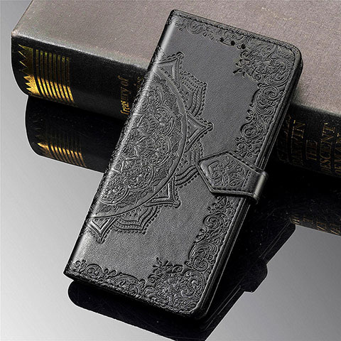 Coque Portefeuille Motif Fantaisie Livre Cuir Etui Clapet L02 pour Xiaomi Mi 11 5G Noir