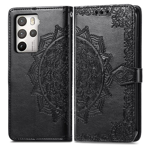 Coque Portefeuille Motif Fantaisie Livre Cuir Etui Clapet pour HTC U23 5G Noir