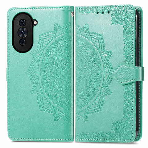 Coque Portefeuille Motif Fantaisie Livre Cuir Etui Clapet pour Huawei Nova 10 Pro Vert