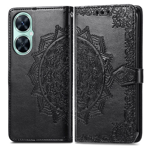 Coque Portefeuille Motif Fantaisie Livre Cuir Etui Clapet pour Huawei Nova 11i Noir