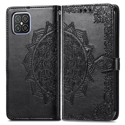 Coque Portefeuille Motif Fantaisie Livre Cuir Etui Clapet pour Huawei Nova 8 SE 4G Noir