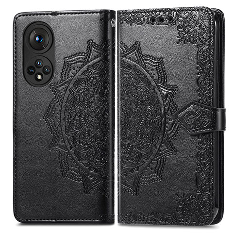 Coque Portefeuille Motif Fantaisie Livre Cuir Etui Clapet pour Huawei Nova 9 Pro Noir