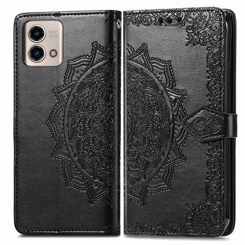 Coque Portefeuille Motif Fantaisie Livre Cuir Etui Clapet pour Motorola Moto G Stylus (2023) 4G Noir