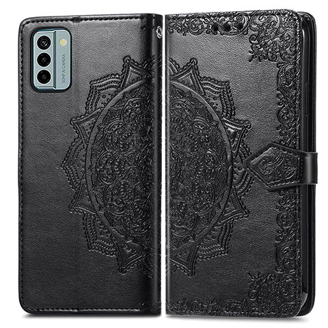 Coque Portefeuille Motif Fantaisie Livre Cuir Etui Clapet pour Nokia G22 Noir