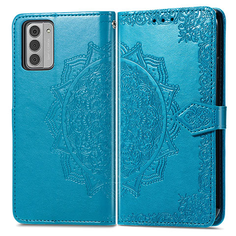 Coque Portefeuille Motif Fantaisie Livre Cuir Etui Clapet pour Nokia G310 5G Bleu