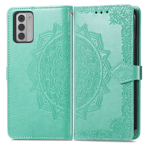 Coque Portefeuille Motif Fantaisie Livre Cuir Etui Clapet pour Nokia G42 5G Vert