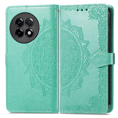 Coque Portefeuille Motif Fantaisie Livre Cuir Etui Clapet pour OnePlus 11R 5G Vert